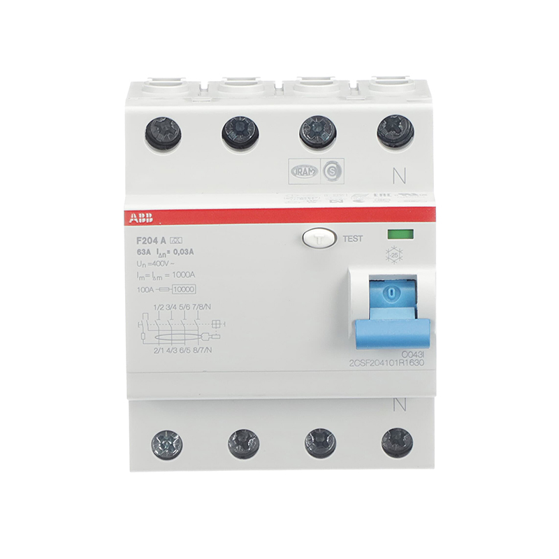 ABB serii 4P typ A 30mA F204A-63/0.03 Przerywacz prądu pozostałego