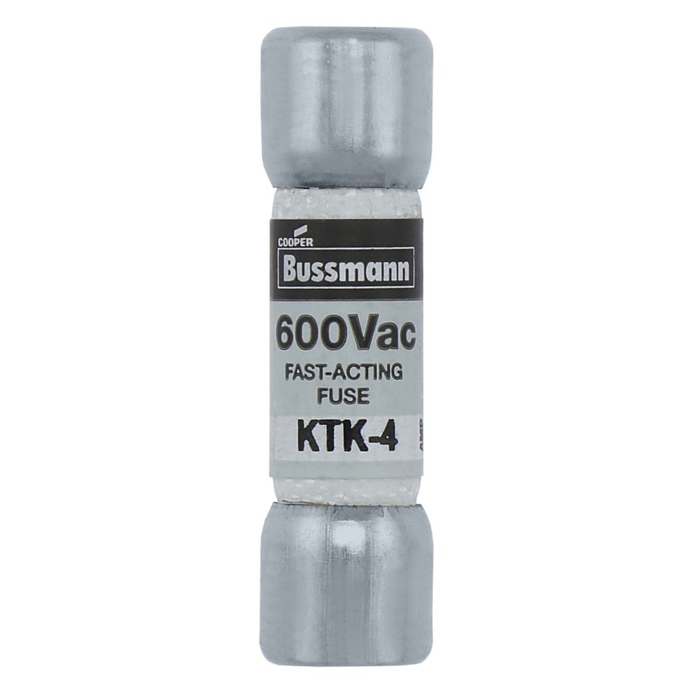 KTK-4, 10 × 38 mm, 4 A, 600 V~ szybkozaczynające się bezpieczniki uzupełniające