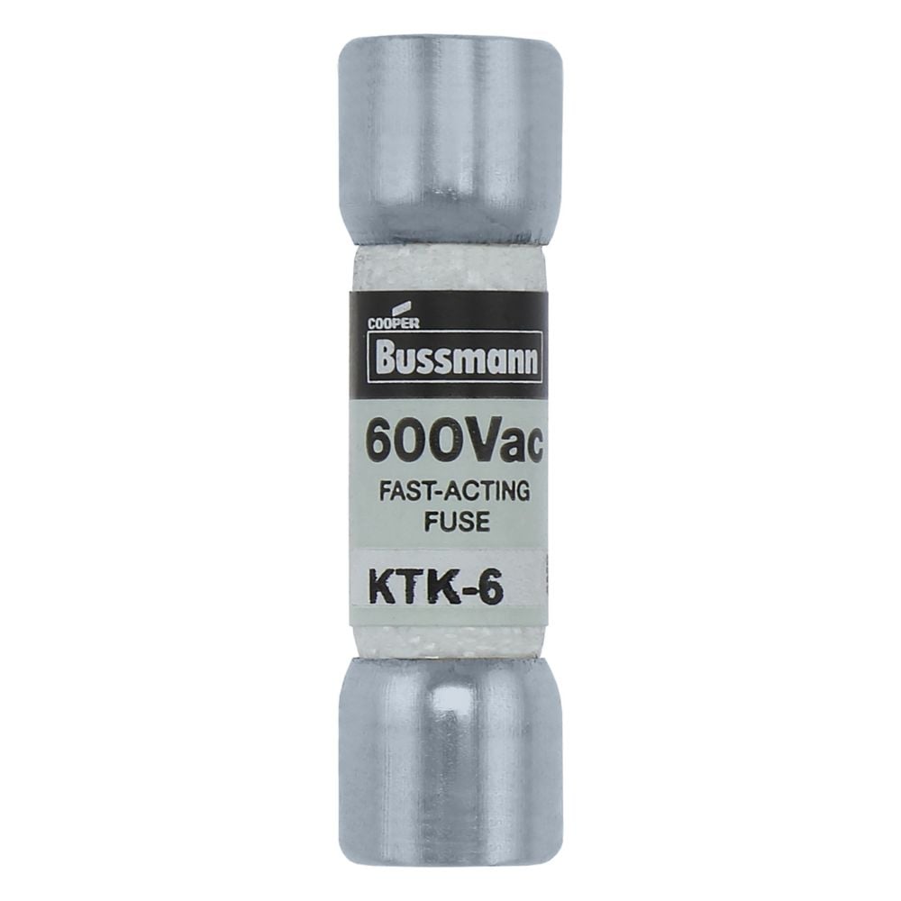 KTK-6, 10 × 38 mm, 6 A, 600 V~ szybkozaczynające się bezpieczniki uzupełniające