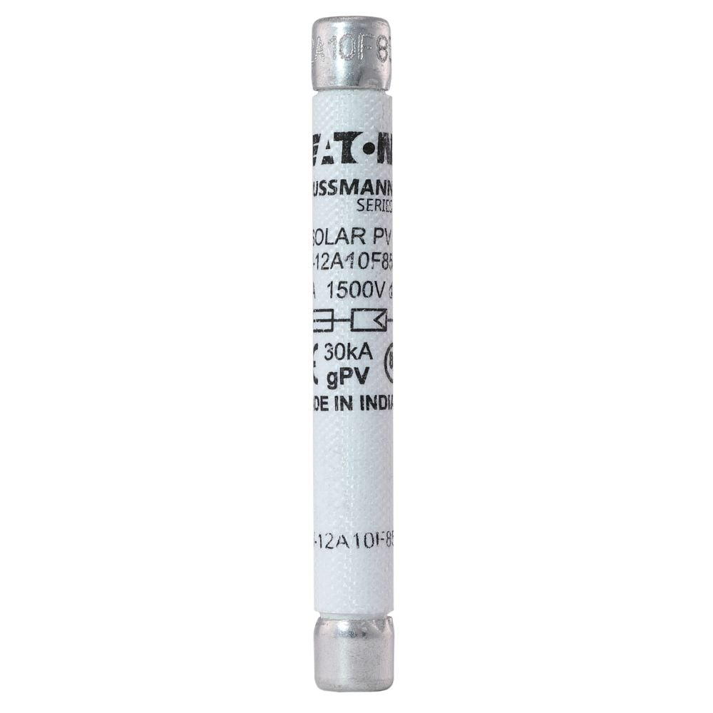PV-12A10F85L 10 x 85 මිලිමීටර් 12A 1500 VDC ෆෝටෝවොල්ටික් ෆියුස්