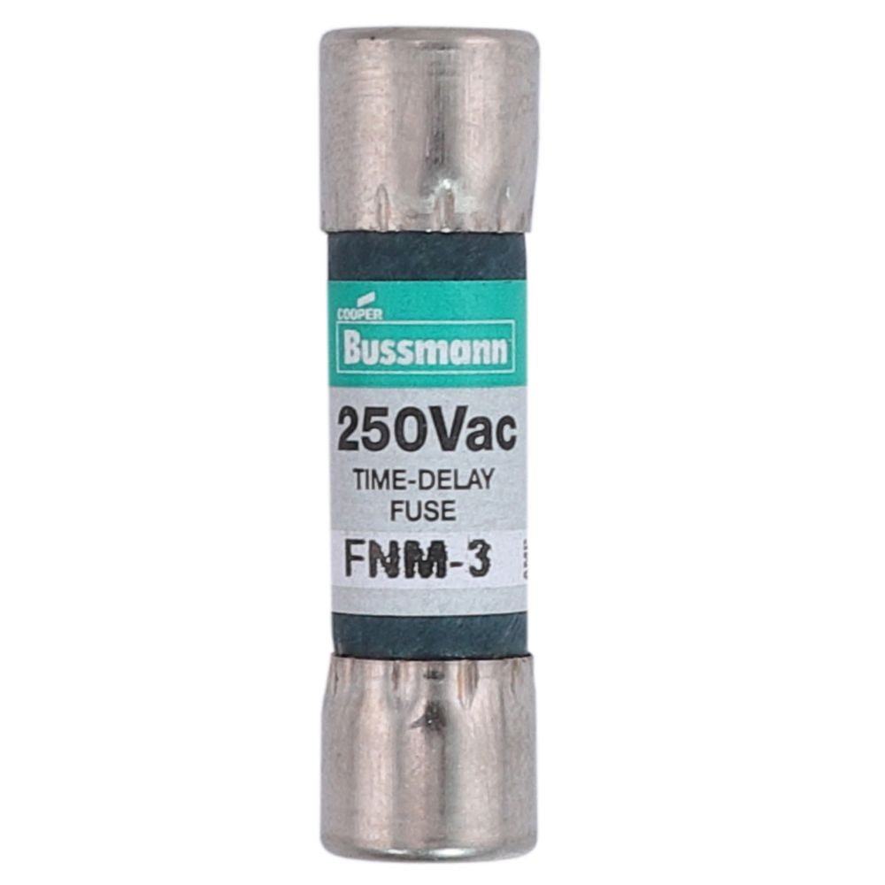 FNM-3 10 × 38 mm, 3 A, 250 V~ z opóźnieniem czasowym, bezpieczniki dodatkowe