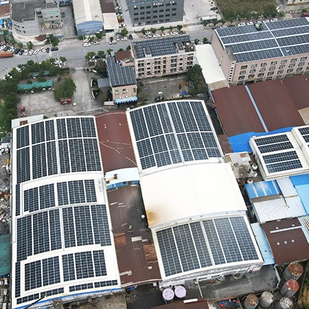 Η εταιρεία έπιπλα Foshan Well 1.6 MW σε δίκτυο ηλιακής μονάδας λύση epc