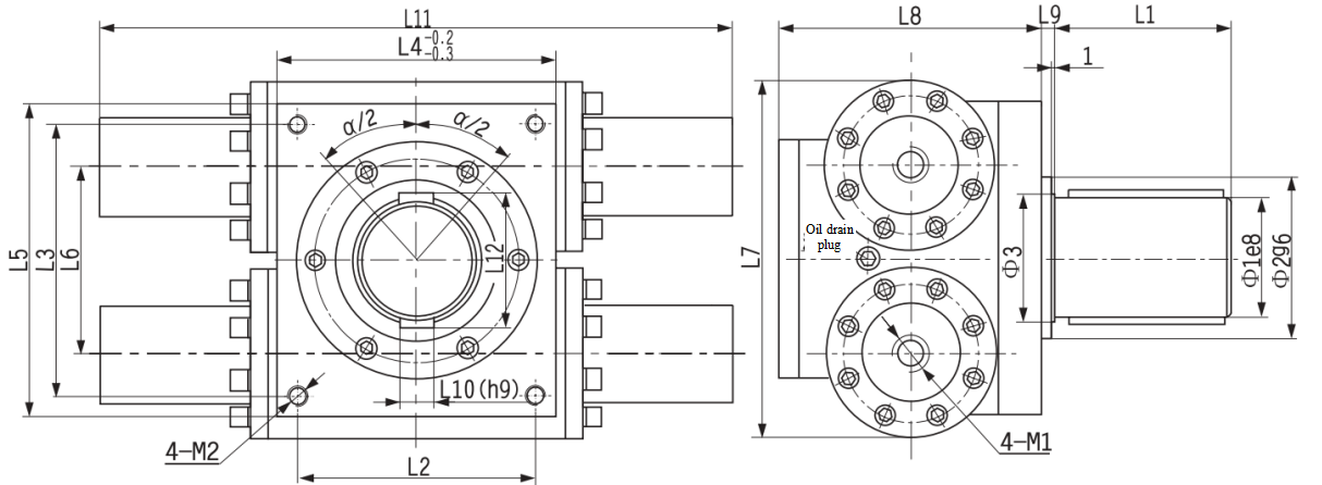 Gear and rack swing hydraulic cylinder manufacture