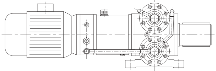 Gear and rack swing hydraulic cylinder manufacture