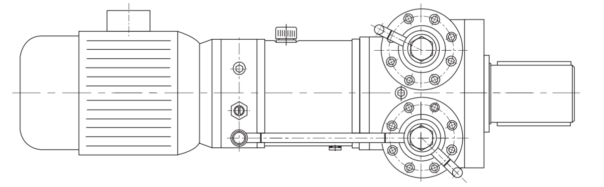 Gear and rack swing hydraulic cylinder manufacture