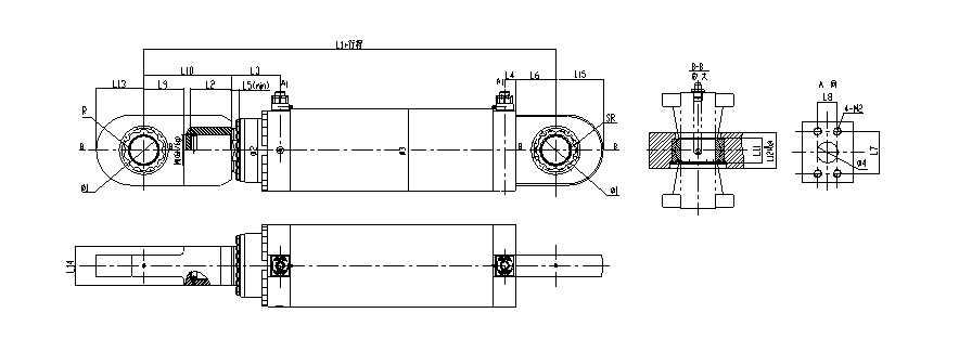 UY series 25Mpa  metallurgical and heavy duty machinery hydraulic cylinder supplier