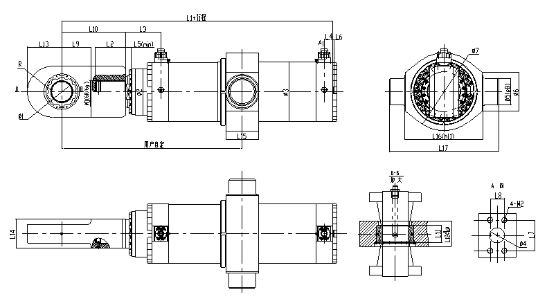 UY series 25Mpa  metallurgical and heavy duty machinery hydraulic cylinder details