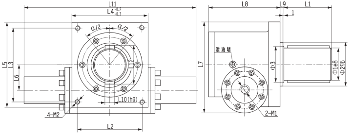 Gear and rack swing hydraulic cylinder factory