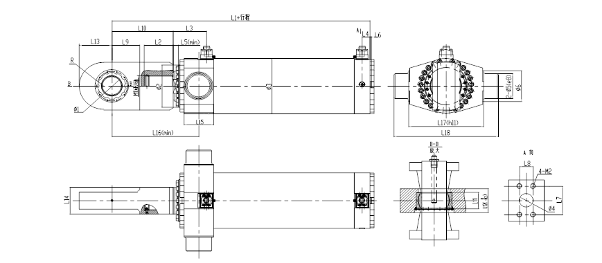 UY series 25Mpa  metallurgical and heavy duty machinery hydraulic cylinder factory