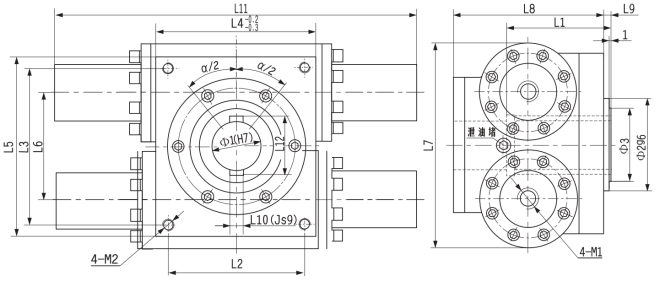 Gear and rack swing hydraulic cylinder manufacture