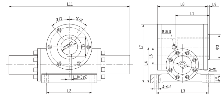 Gear and rack swing hydraulic cylinder manufacture