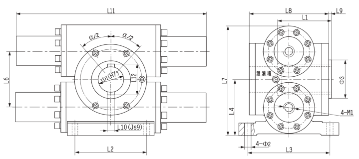 Gear and rack swing hydraulic cylinder manufacture