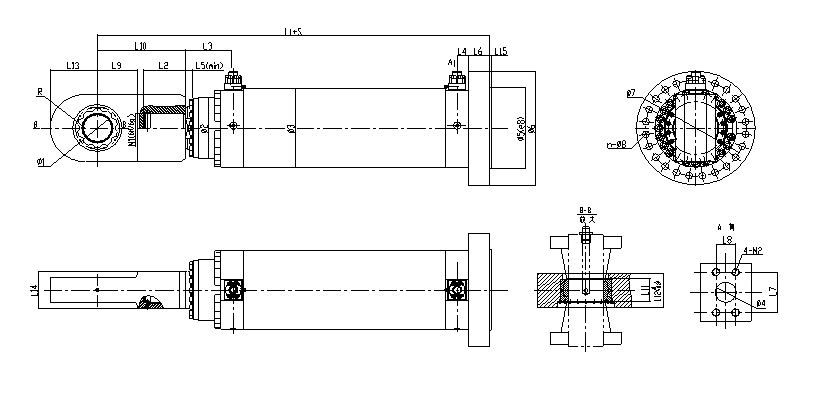 UY series 25Mpa  metallurgical and heavy duty machinery hydraulic cylinder supplier