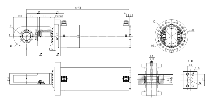 UY series 25Mpa  metallurgical and heavy duty machinery hydraulic cylinder details