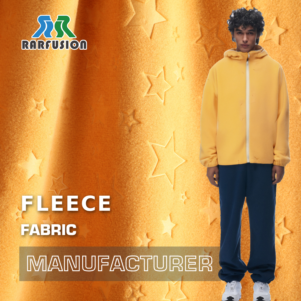 Single Side Embossed Polar Fleece Fabric