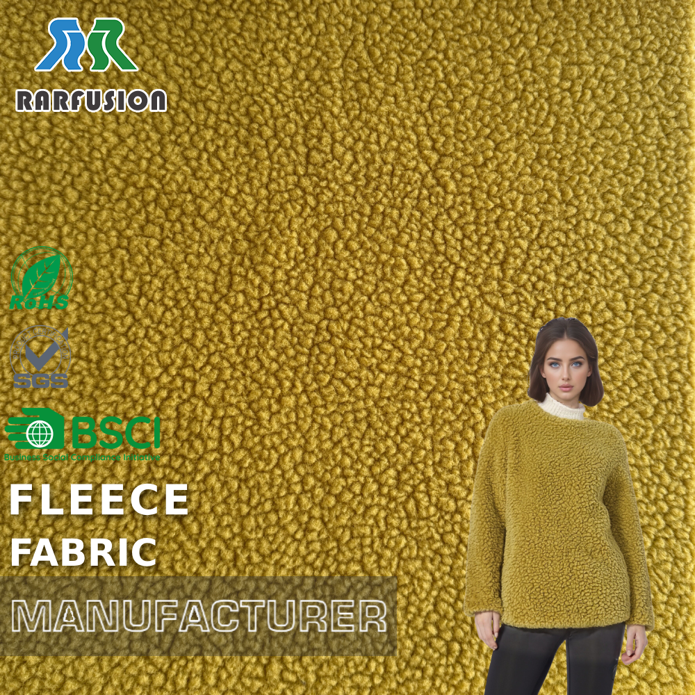 Super Soft 100% Polyester Single Side SherpaFleece Fabric for Loungewear Pajamas Baby Blankets