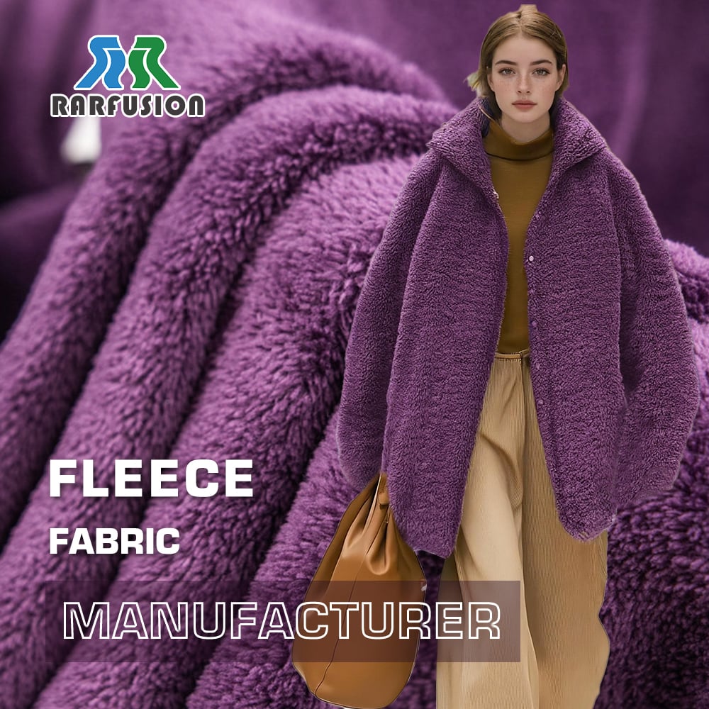 Double-sided dyed coral fleece fabric