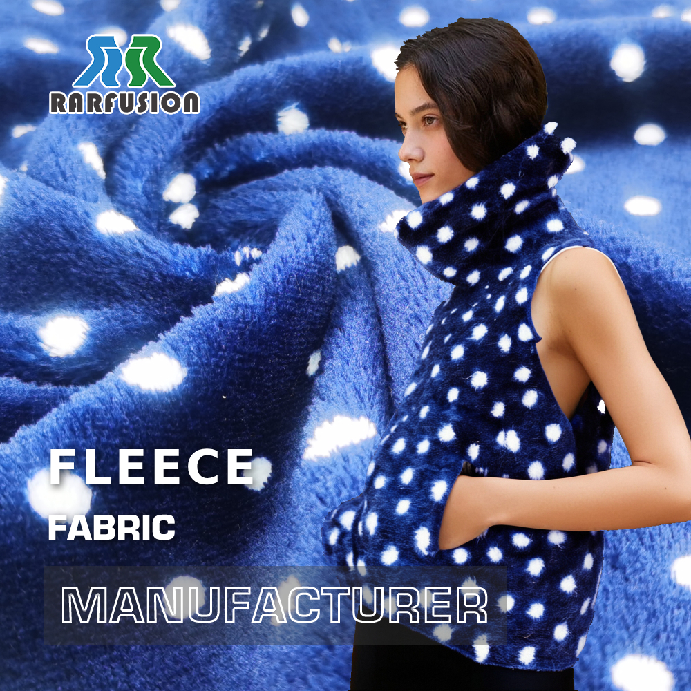 Einfach bedruckter Flanellstoff