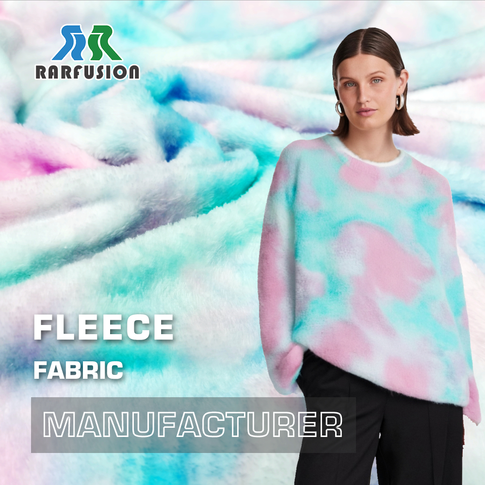 Double-sided Tie-dye Flannel Fabric