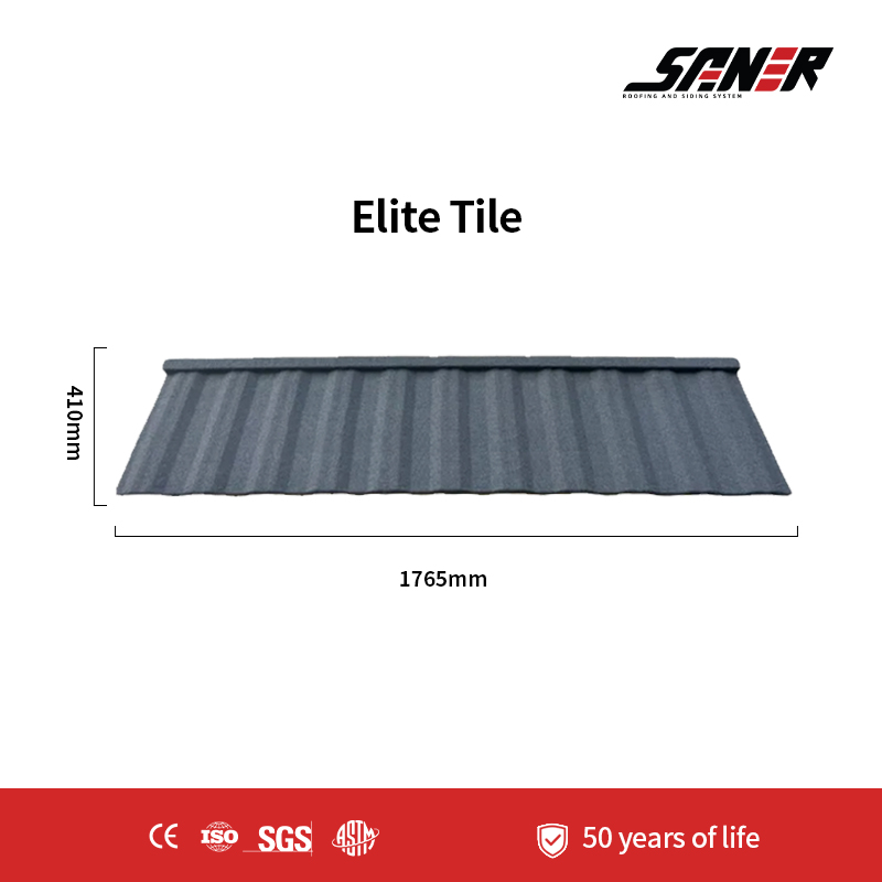 Elite Tile – Long-Format Stone Coated Metal Roofing Tile for Modern Roof Designs
