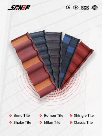 Stone-Coated Metal Roof Tiles
