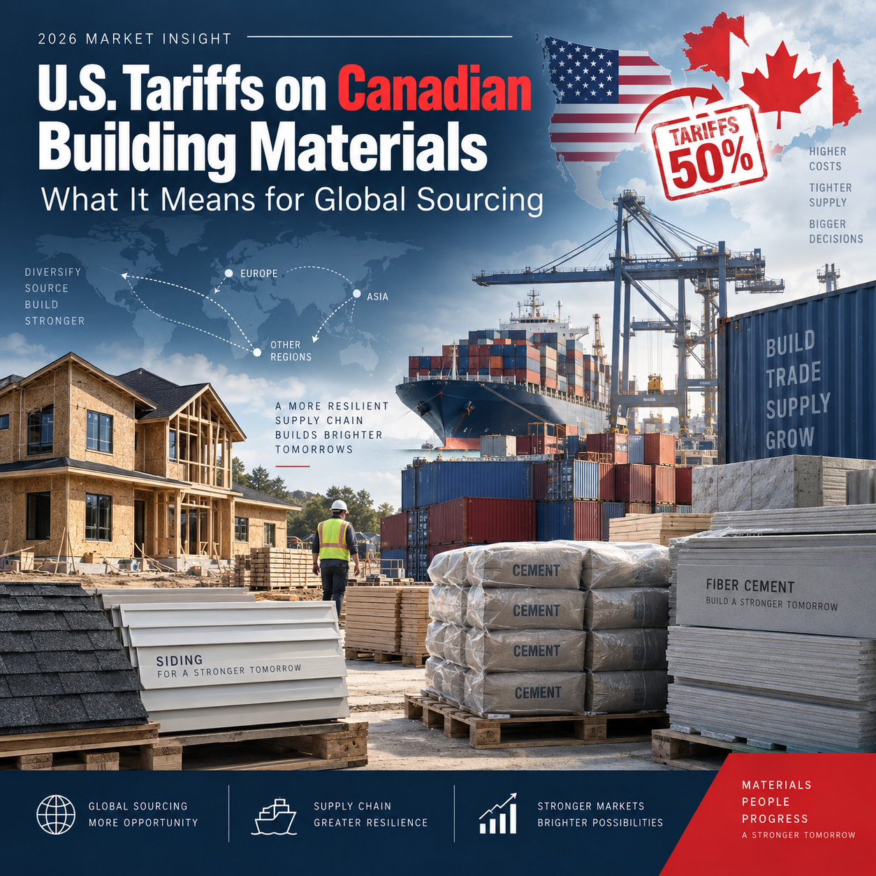 U.S. Tariffs on Canadian Building Materials: What It Means for Global Sourcing