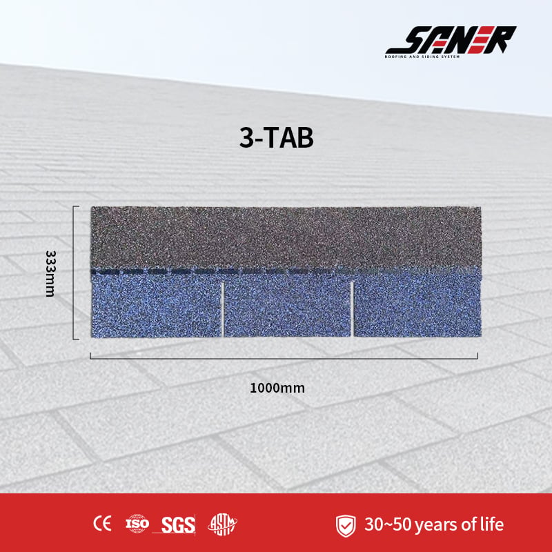 3-Tab Asphalt Shingles - Classic Asphalt Roofing System for Affordable House Building Solutions