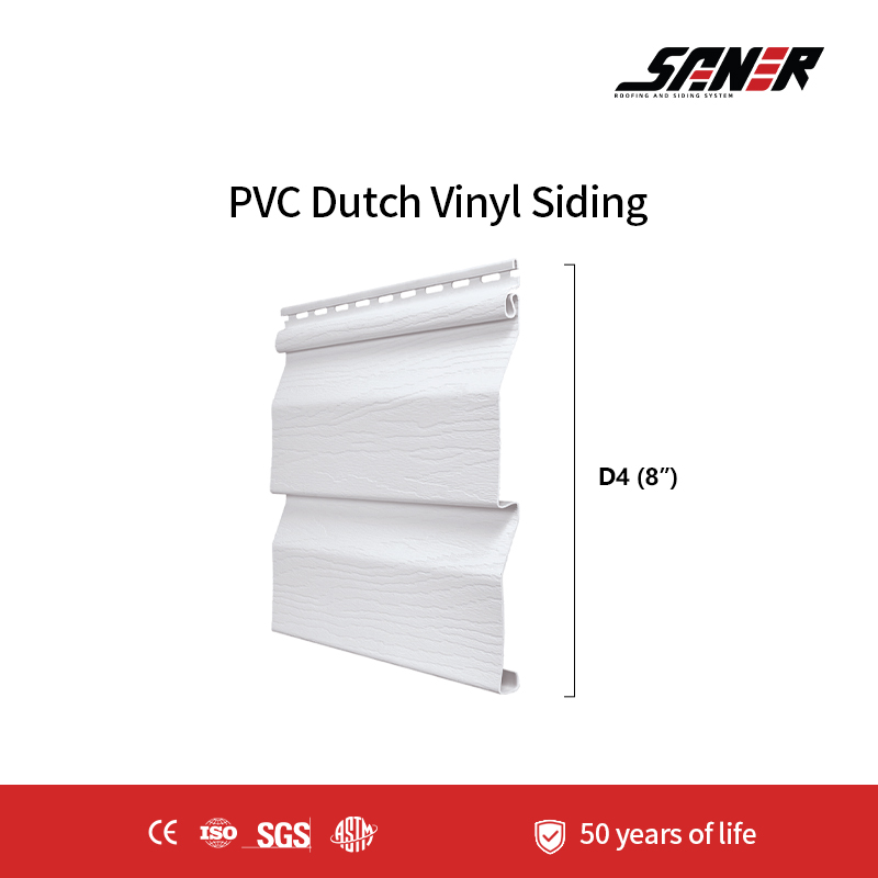 8-inch PVC Dutch Vinyl Siding – Dutch-Lap Style Exterior Wall Cladding