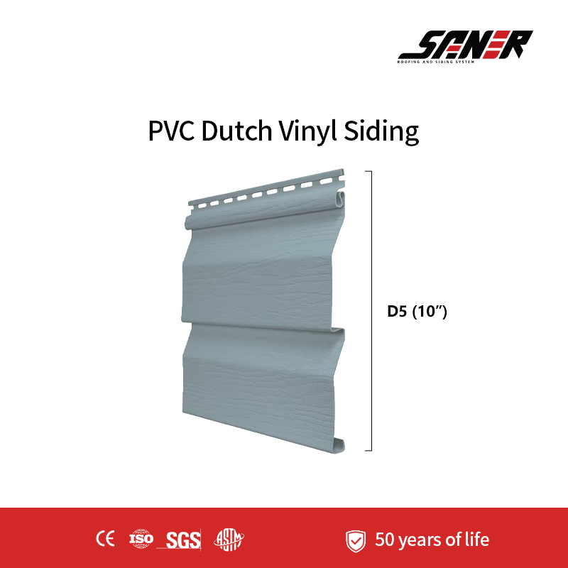 10-inch PVC Dutch Vinyl Siding – 10" Dutch-Lap Exterior Wall Cladding