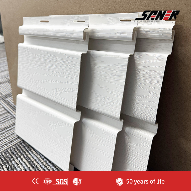 PVC Soffit - Ventilated Ceiling Panels for Roof Eaves and Exterior Building Finishing
