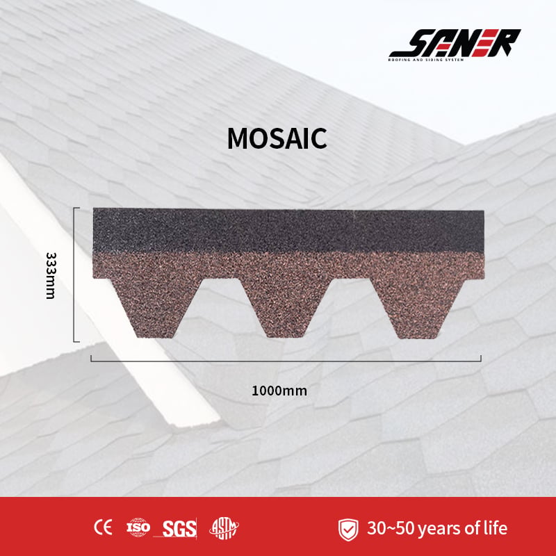 Mosaic Asphalt Shingles - Color Pattern Roofing Materials for Modern Home Improvement Projects