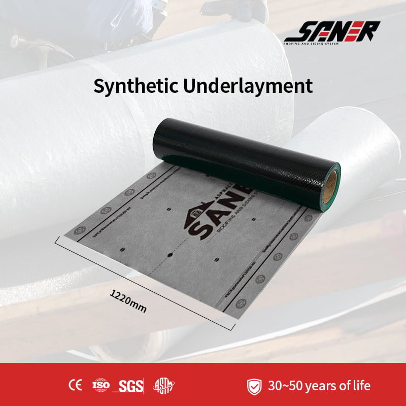 Synthetic Underlayment - Lightweight Waterproof Roofing Layer for Asphalt Shingle Protection Systems