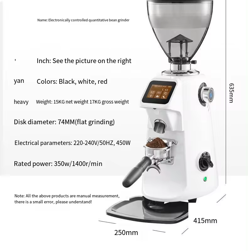 manual cafe industrial professional led commercial espresso 74mm stainless steel electric coffee grinder-17