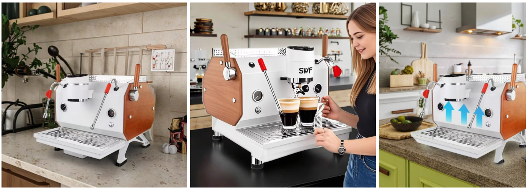commercial high end smart italian industrial double boiler espresso coffee machine maker for latte art beginners-11