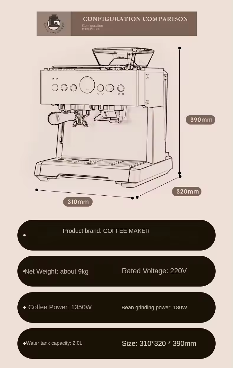 new arrival espresso coffee maker 15 bar touch screen cappuccino automatic coffee machine with grinder-18