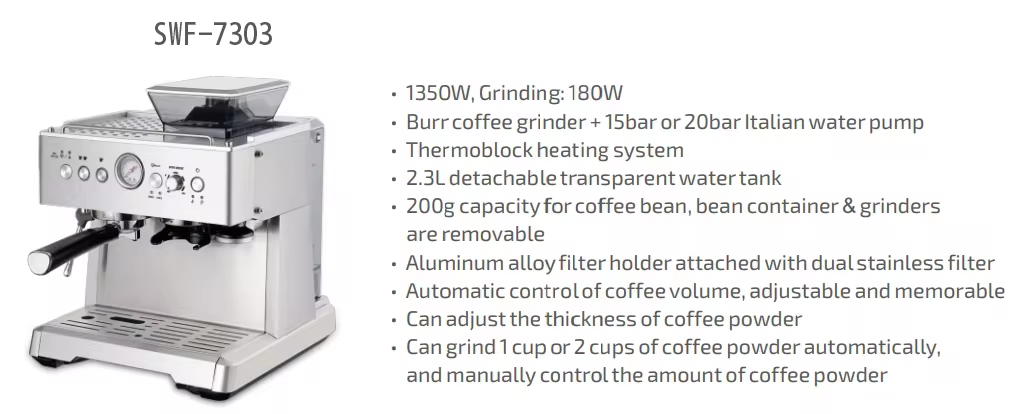 new arrival espresso coffee maker 15 bar touch screen cappuccino automatic coffee machine with grinder-21