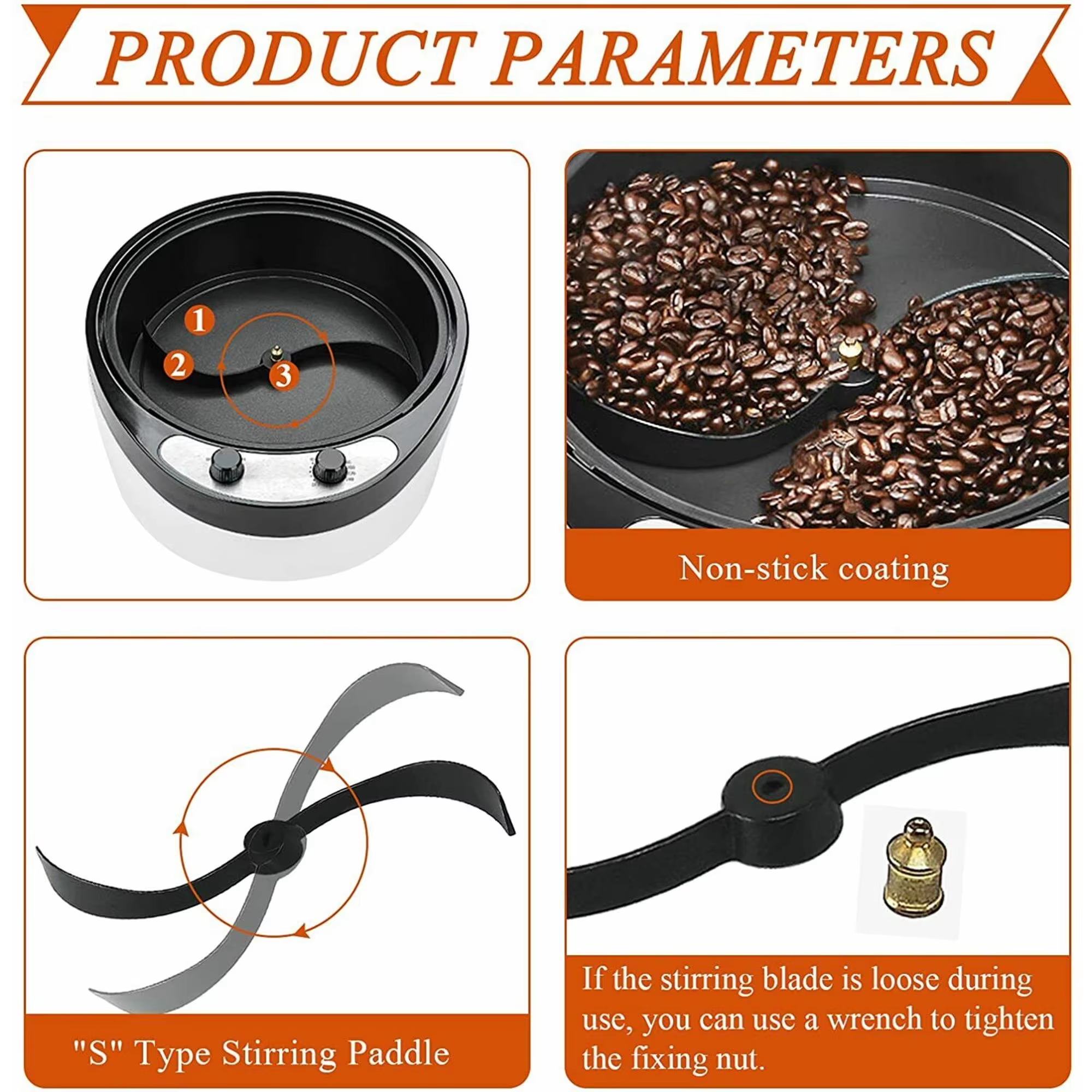 Hot sales Home Coffee Roaster 800g Household Electric Coffee Bean Roaster Machine for sale supplier