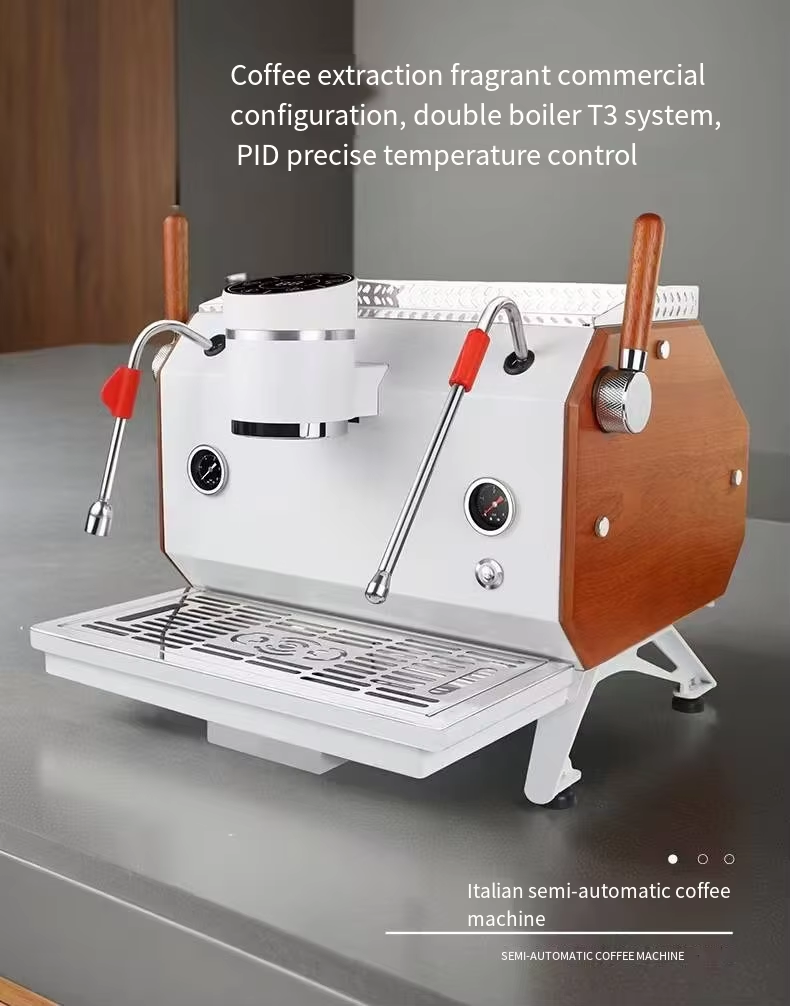 commercial high end smart italian industrial double boiler espresso coffee machine maker for latte art beginners-14