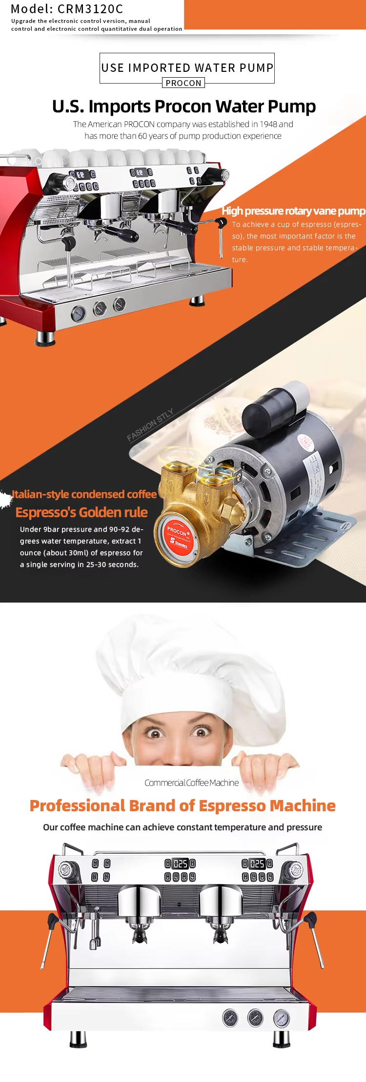 Multi-function Italian Machines Professional Best Espresso Coffee Machine For Business Espresso machine factory