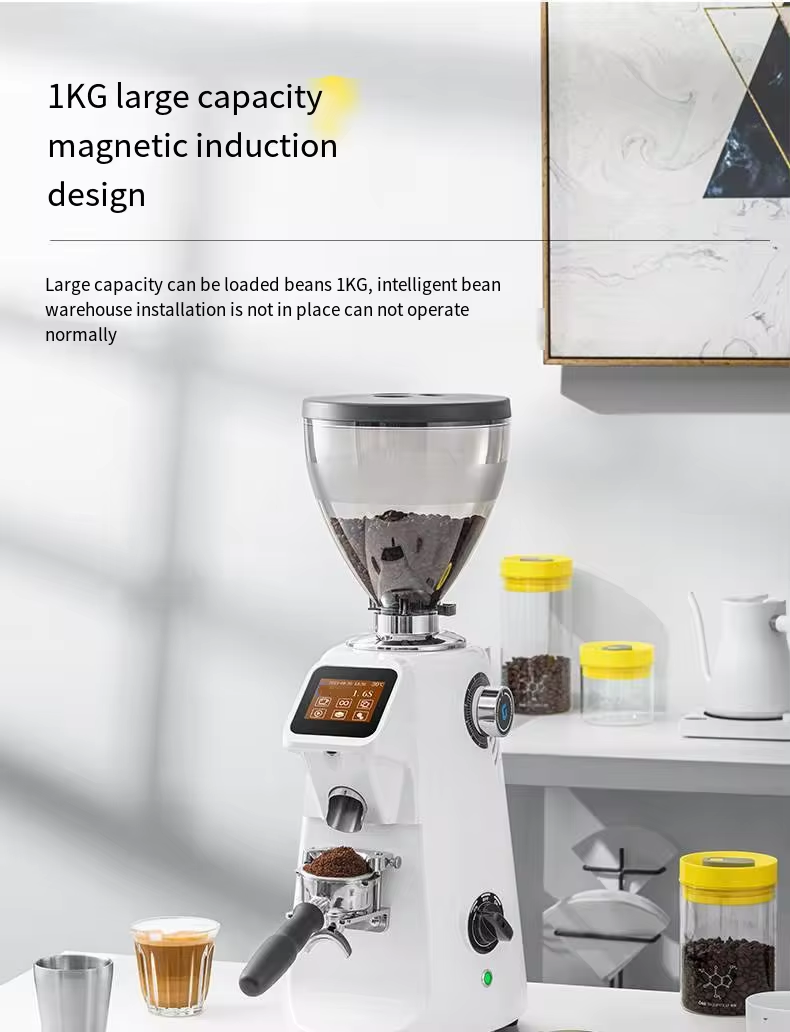 manual cafe industrial professional led commercial espresso 74mm stainless steel electric coffee grinder-15