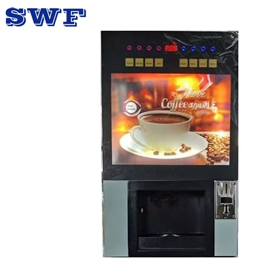 Digital Small Business Fully Automated Touch Screen Smart Tabletop Fresh Espresso Ground Coffee vendo Vending Machine manufacture