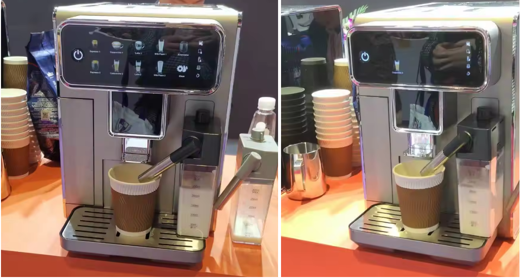 smart cappuccino full super fully automatic espresso coffee machine maker with grinder milk tank home-22