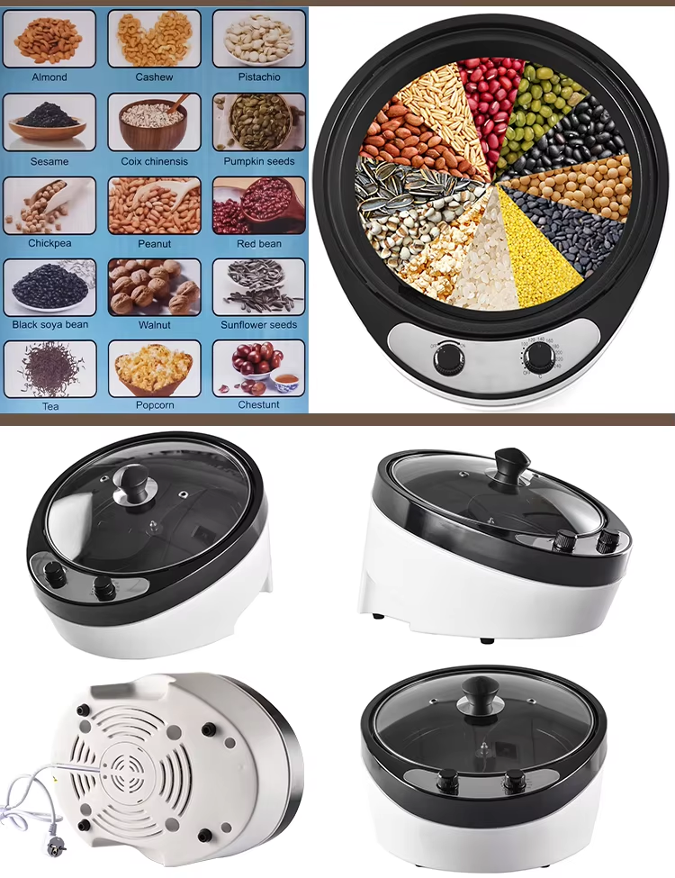 Hot sales Home Coffee Roaster 800g Household Electric Coffee Bean Roaster Machine for sale supplier