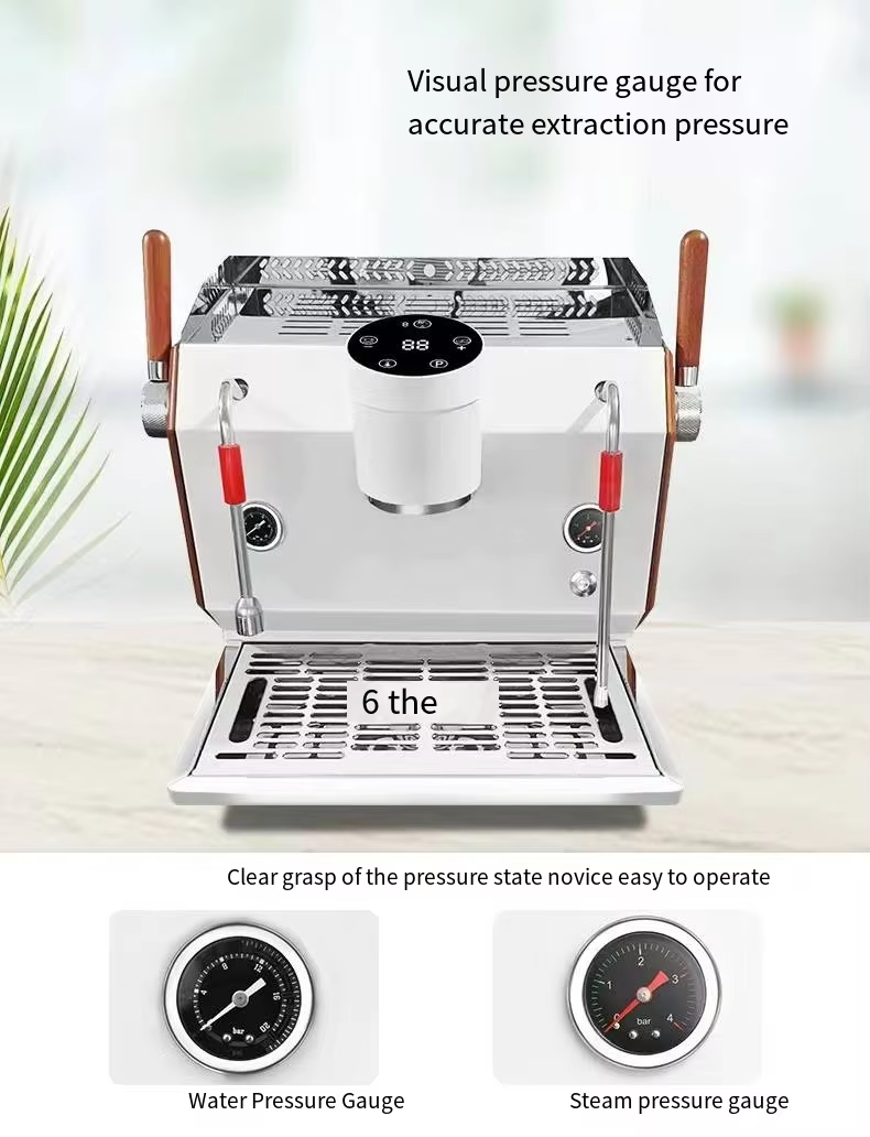 commercial high end smart italian industrial double boiler espresso coffee machine maker for latte art beginners-17