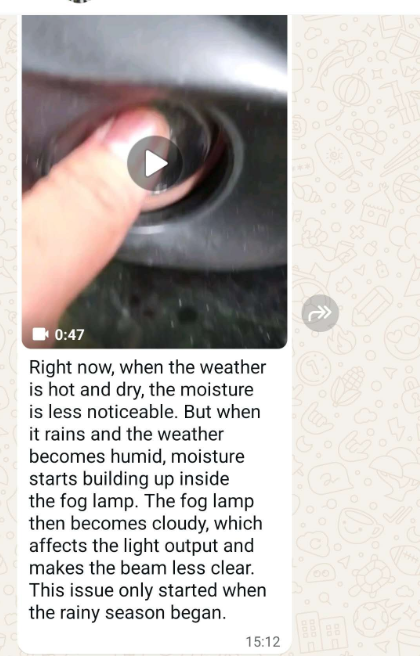 When Our Fog Lamp Failed in the Rainy Season — What We Did About It