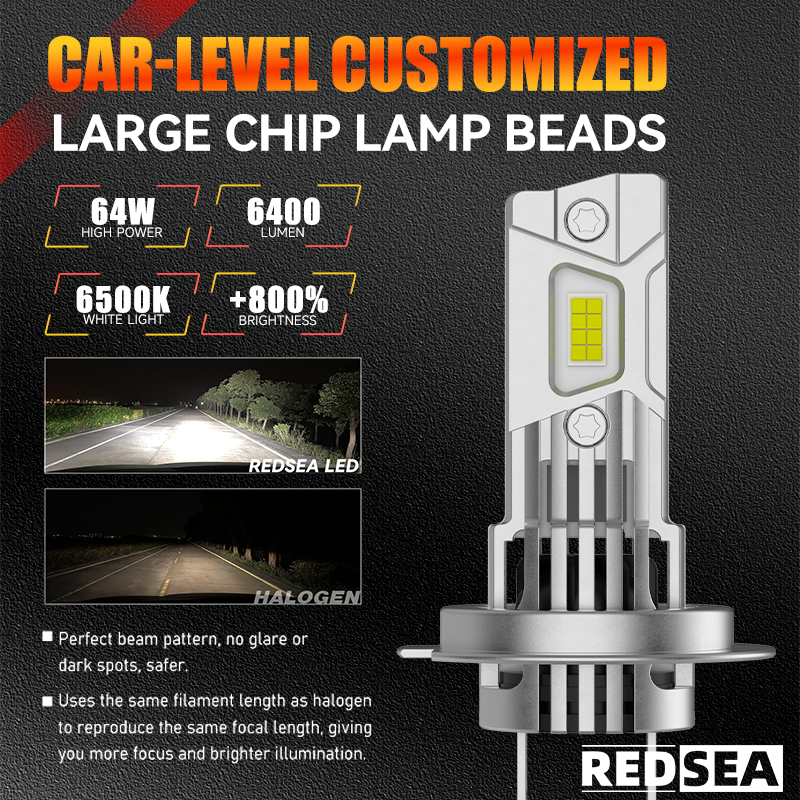 R200 LED бас жарықтандырғыш — RedSea-ның эксклюзивті галогенді, 1:1 өлшемдегі, қосымша құрылғысыз орнатылатын сымсыз бас жарықтандырғышы