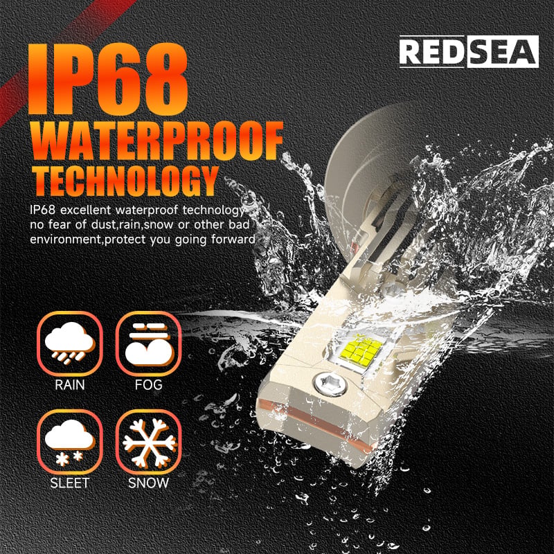 R300 LED Headlight --- RedSea's Exclusive Halogen 1:1 Size, Plug-and-Play Wireless Headlight