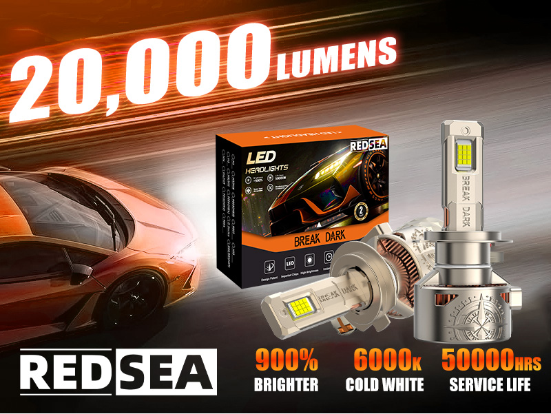 redsea r20 led headlight bulbs 200w 20000lm-4
