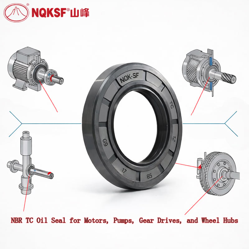 What makes the tc oil seal the preferred choice for motor gearboxes?