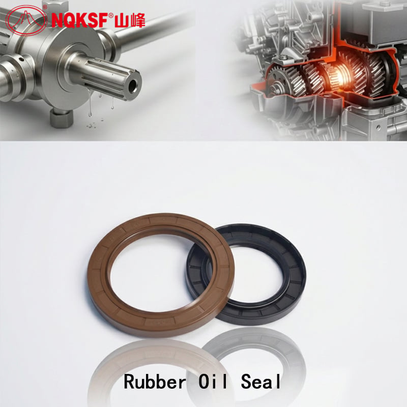 What are the advantages of using an NBR rubber oil seal in oily media?